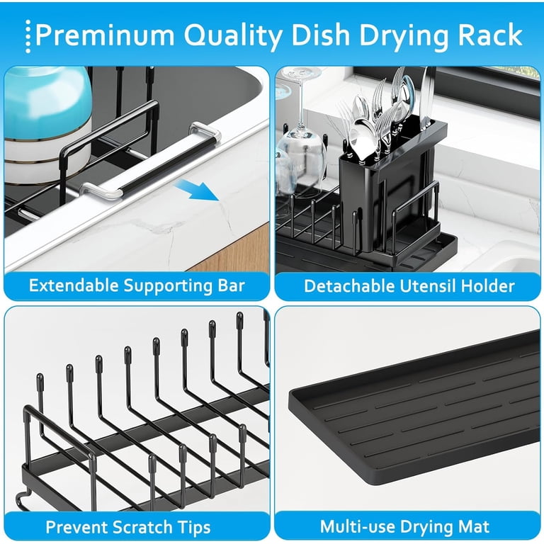 HBlife Expandable Over-Sink Dish Drying Rack photo 2