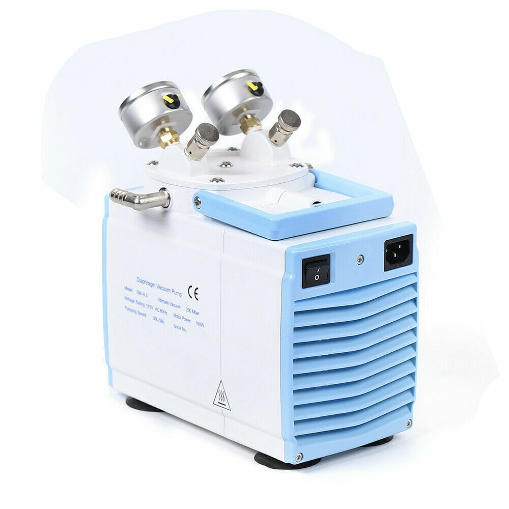 DENSET 0.5A Oil Free Diaphragm Vacuum Pump For Vacuum Filtration Lab Tool 30L/min 110V