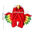 thumbnail image 3 of PET Parrot Costume, a Red Polyester Parrot-Style Costume Sized for the Selected PET Variation, for Dogs, Cats, PET Parties, Photos, and Playful Seasonal Dress-up, Red, Size XL, Practical Home Use, 3 of 7