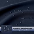thumbnail image 3 of Cortina de ducha OVZME Zora extra larga, 183 x 214 cm, color azul marino, 3 of 7