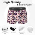 thumbnail image 2 of Mens Underwear Boxer Briefs - Skull lips record Guitar Comfort Breathable men's boxer briefs with Flex Waistband, 2 of 7