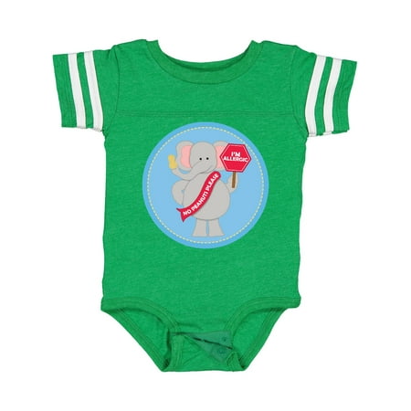 

Inktastic Peanut Allergy Elephant Gift Baby Boy or Baby Girl Bodysuit