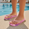 thumbnail image 5 of POLERO Kids Boys Girls Flip Flops Mermaid&Seashells Pink Print Comfort Quick-Dry Beach Pool Thong Sandals(Little Kid/Big Kid) Size 11, 5 of 7