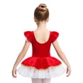 thumbnail image 4 of iiniim Girls Circus Ringmaster Square Neck Short Sleeves Tutu Dress Cosplay Dress Red 12, 4 of 7