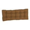 thumbnail image 2 of 51-inch by 19-inch Tufted Solid Outdoor Spun Polyester Loveseat Cushion Brown-Color, 2 of 3