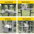 thumbnail image 5 of Aivituvin Catio Outdoor Cat Enclosure, 7-Platform Cat House Outdoor with Asphalt Roof, Wooden, 71 in, 5 of 9