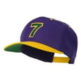 thumbnail image 2 of Arial Number 7 Embroidered Classic Two Tone Cap - Purple Gold OSFM, 2 of 5
