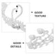 thumbnail image 5 of Tocado de corona de cisne, accesorios para el cabello de perlas de diamantes de aleación, tocado de joyería de corona de diamantes de imitación para novia y boda (blanco), 5 of 5