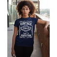 thumbnail image 2 of 40th Birthday VINTAGE 1983 Women's T-shirt, 2XL, Navy, 2 of 3