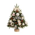 thumbnail image 1 of Arbre de Noël Artificiel Pré-Éclairé avec Ornements, Pommes de Pin, Nœuds Rouges, Lumières LED, Décoration Joyeux Noël pour Maison Bureau, 1 of 4