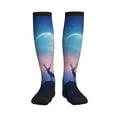 thumbnail image 3 of Compression Socks for Women and Men - Night Sky Elk Compression Socks Circulation for Workout, 3 of 8