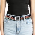 thumbnail image 5 of Buckle-Down Belt, Seatbelt Buckle Belt, Peace Black Multi Color, Youth 22 to 32 Inches, 5 of 9