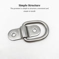 thumbnail image 4 of Justharion 1/2/3/5 D Ring Tie Downs Rustproof Lashing Rings Easy Installation Cargo Hook Trailers Motorcycles Garages Warehouses Silver 1 Pc, 4 of 6