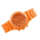 thumbnail image 1 of Elegante reloj analógico de cuarzo con correa de silicona roja para mujer de Ginebra, detalles en tono dorado y aspecto de cronógrafo, 1 of 3
