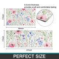 thumbnail image 7 of Pioneer Flower Floral Print Pattern Kitchen Rugs Sets Of 2,Anti Fatigue Kitchen Mat Rugs Non Slip Washable,Decorative Kitchen Floor Mats for Kitchen,Sink,Laundry,17"x30"+17"x47", 7 of 7