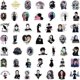 thumbnail image 2 of 100pcs Wednesday Addams Stickers,Beautiful Vinyl Wednesday Stickers and Decals Cool Laptop Water Bottle Stickers,Car,Skateboard,Kids Stickers,Gift, 2 of 4