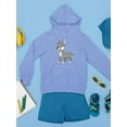 thumbnail image 3 of Happy Wolf Hoodie Juniors -Image by Shutterstock,  Large, 3 of 4