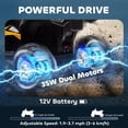 thumbnail image 4 of Aosom 12V Kids ATV with Music, Headlights, High & Low Speed, Yellow, 4 of 10