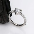 thumbnail image 2 of Implant Grade Titanium Heart Sparkle Multi-Gem Rimmed Seamless Clicker Hoop Ring-Clear Gem, 2 of 4