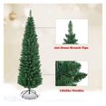 5ft/6ft/7ft/8ft/9ft Artificial Pencil Christmas Tree, Unlit Hinged Slim
