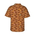 thumbnail image 3 of Balery Dachshund And Ball Print Men's Hawaiian Shirts Short Sleeve Beach Shirt Relaxed Fit Vacation Button Down Shirts-XX-Large, 3 of 9
