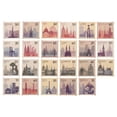 thumbnail image 1 of MasteelfCA 230pcs Retro Stamp Stickers Self Adhesive DIY Scrapbook Diary Stickers, 1 of 7