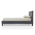 thumbnail image 2 of Furniture of America Ramone Faux Leather Queen Platform Bed in Gray, 2 of 10