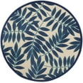 thumbnail image 2 of Nourison Aloha Indoor/Outdoor Navy 4' x ROUND Area Rug, (4x Round), 2 of 9