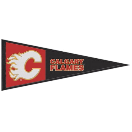WinCraft Calgary Flames 13 x 32 Wool Primary Logo Pennant