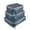 A004- Navy, variant on Packing Cubes Waterproof Nylon Foldable With Zipper 3-Piece Set Pink For Travel