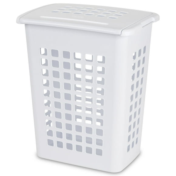 Sterilite Rectangular Laundry Hamper- White