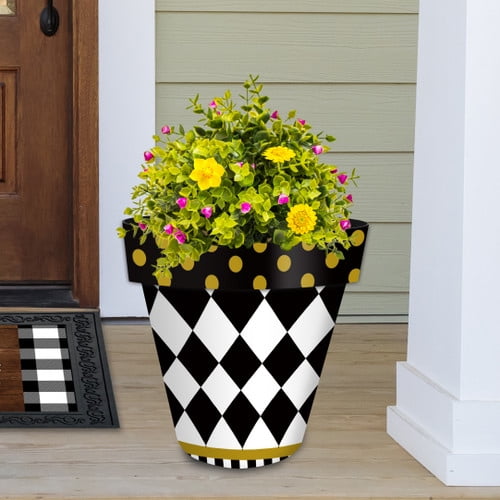 Briarwood Lane Checkerboard Large Planter - Walmart.com