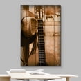thumbnail image 3 of wall26 Canvas Print Wall Art Guitar Cowboy Hat Farm Horse Ranch Nature Animals Digital Art Realism Decorative Farmhouse Zen Rustic Multicolor Wildlife for Living Room, Bedroom, Office - 24"x36&q, 3 of 5