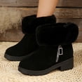 thumbnail image 6 of POROPL Womens Boots Ankle Fashion Winter Fleece Furry Shoes,Boots Size 6, 6 of 9