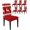 Red, variant on Chair Covers for Dining Room Set of 6,Xmas Reindeer Winter Snow Stretch Seat Protector Removable Washable Chairs Slipcovers for Kitchen Banquet Wedding Hotel,Snowflake Retro Geometric on Red