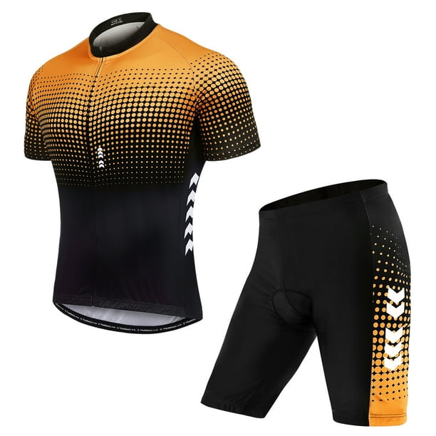 ropa ciclismo Trajes cortos de verano para hombre Conjunto de ciclismo Jersey de ciclismo con pantal CACAGOO ropa ciclismo Walmart en linea