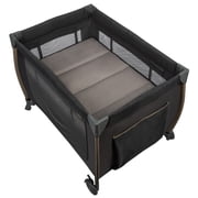 Monbebe Play Yard – Full-Size Rocking Bassinet, Removable Changer & Toy Bar – Castle Point