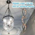thumbnail image 4 of Unique Bargains 6mm Spring Snap Hook Clips Chain Quick Links Connector Ring Lock 132 Lbs Red Bronze 6 Pack, 4 of 6