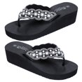 thumbnail image 1 of 1 par de zapatos de playa antideslizantes con suela antideslizante y chanclas con diamantes de imitación para mujer (negro, talla 40, 25 cm, 8 EE. UU., 5,5 Reino Unido, 39 UE, 9,825 pulgadas), 1 of 8
