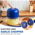 thumbnail image 2 of JKCCZLL 2026 New Electric Garlic Chopper, Mini Portable Veggie Chopper USB Charging Wireless Food Processor, Upgrade Electric Mini Garlic Chopper Set Wireless Veggie Grinder,Light green, 2 of 6