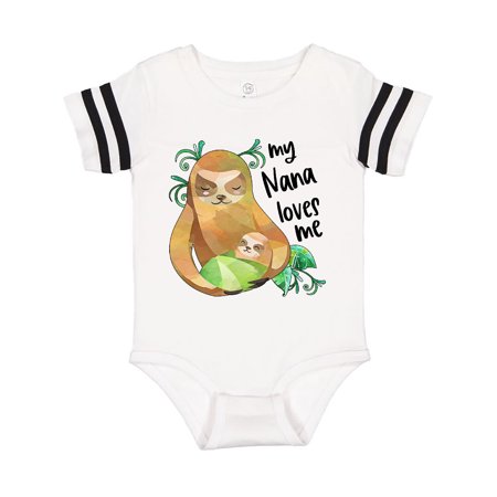 

Inktastic My Nana Loves Me Cute Sloth and Baby Gift Baby Boy or Baby Girl Bodysuit