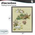thumbnail image 4 of Stupell Industries Eclectic Animals In Nature Scenes Gray Floating Frame Canvas Art, 17 x 21, by Grace Popp, 4 of 8