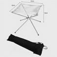 thumbnail image 5 of Folding Campfire Stand Portable Folding Fire Pit Portable Fire Pit Outdoor Metal Holder Metal Brackets,Medium, 5 of 5