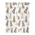 thumbnail image 2 of nqOlkjepod Outdoor Curtains for Patio Waterproof, Brown Love Heart Bunny Outdoor Privacy Panels Grommet, Polka Dot Rabbits Blackout Outside Curtains for Porch/Cabana/Pergola 54"x108", 2 Panels, 2 of 8