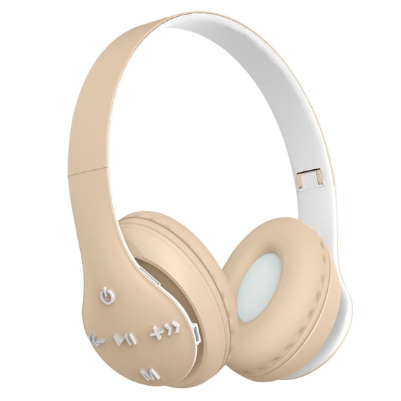 Active Noise Cancelling Headphones Bluetooth Headphones with Mic Deep Bass Wireless Headphones Over Ear,Yellow
