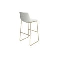thumbnail image 2 of Inmod Mid-Century Modern Kiersten Bar Stool, Set of 2, Vintage Cream White, 2 of 4