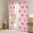 thumbnail image 3 of Feelyou Cartoon Pink Ribbon Blackout Curtains Set of 2 (52x84 Each) for Kids, Fashion Princess Style Window Curtains, Kawaii Bow-tie Bowknot Curtains and Drapes, Curtains and Drapes Decor, 3 of 6