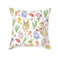 thumbnail image 2 of Almohada De Huevo De Conejo De Pascua, Decoraciones Para El Hogar De Pascua, Funda De Almohada Cuadrada Duradera Para Sofá, Librería, Fiesta Yuarrent HA044715-13, 2 of 5