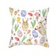 thumbnail image 5 of Almohada De Huevo De Conejo De Pascua, Decoraciones Para El Hogar De Pascua, Funda De Almohada Cuadrada Duradera Para Sofá, Librería, Fiesta Speravity HA044715-07, 5 of 6