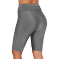 thumbnail image 2 of Leggings cortos de cintura alta con protección UV, pantalones elásticos negros, pantalones cortos de natación para buceo, surf, ciclismo y playa, 2 of 7